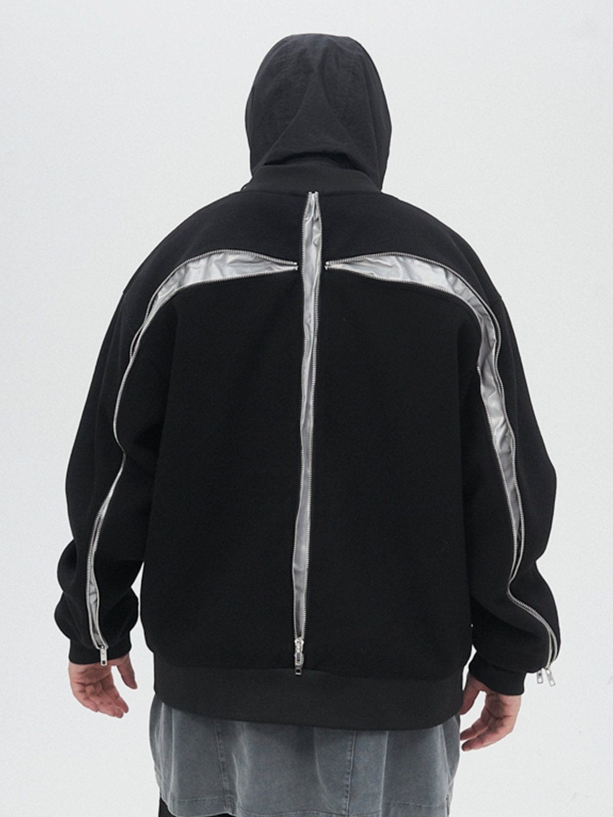 3M Reflective Zip Up Jacket Streetwear Brand Techwear Combat Tactical YUGEN THEORY
