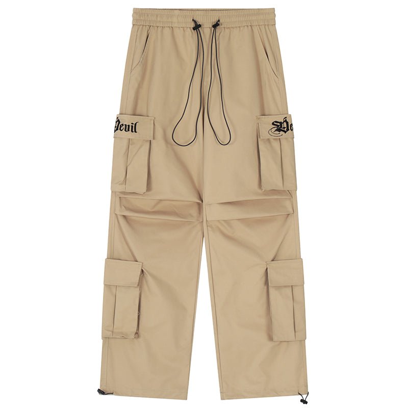 Baggy Utility Cargo Pants Solid Color Streetwear Brand Techwear Combat Tactical YUGEN THEORY