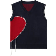 Half-Love Knit Sweater Vest Streetwear Brand Techwear Combat Tactical YUGEN THEORY