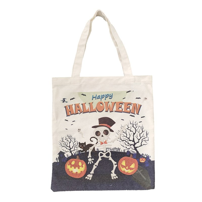 Halloween Trick or Treat Canvas Tote Bag Streetwear Brand Techwear Combat Tactical YUGEN THEORY