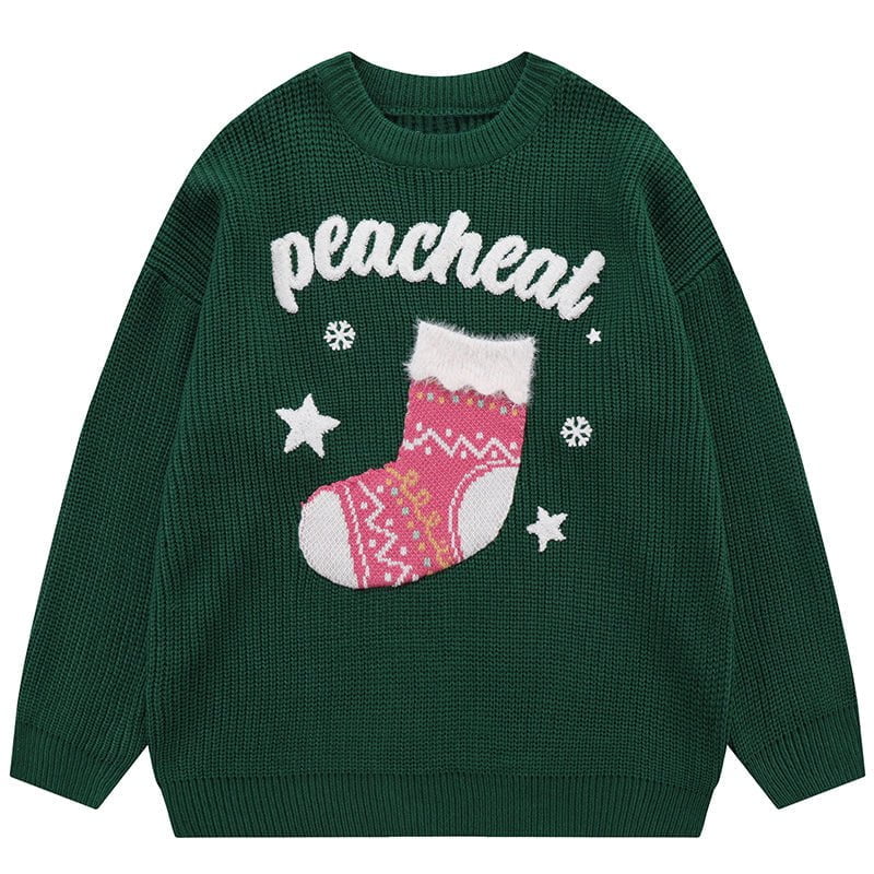 Knit Sweater Christmas Stocking Streetwear Brand Techwear Combat Tactical YUGEN THEORY