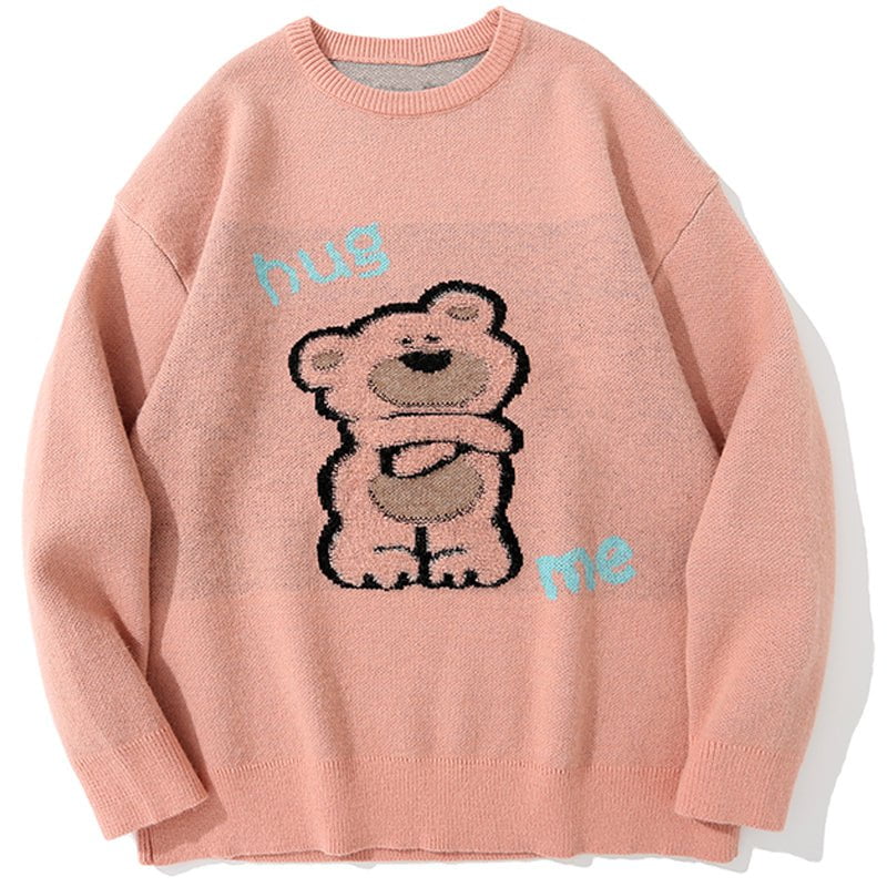 Knitted Sweater Hug Me Bear Streetwear Brand Techwear Combat Tactical YUGEN THEORY