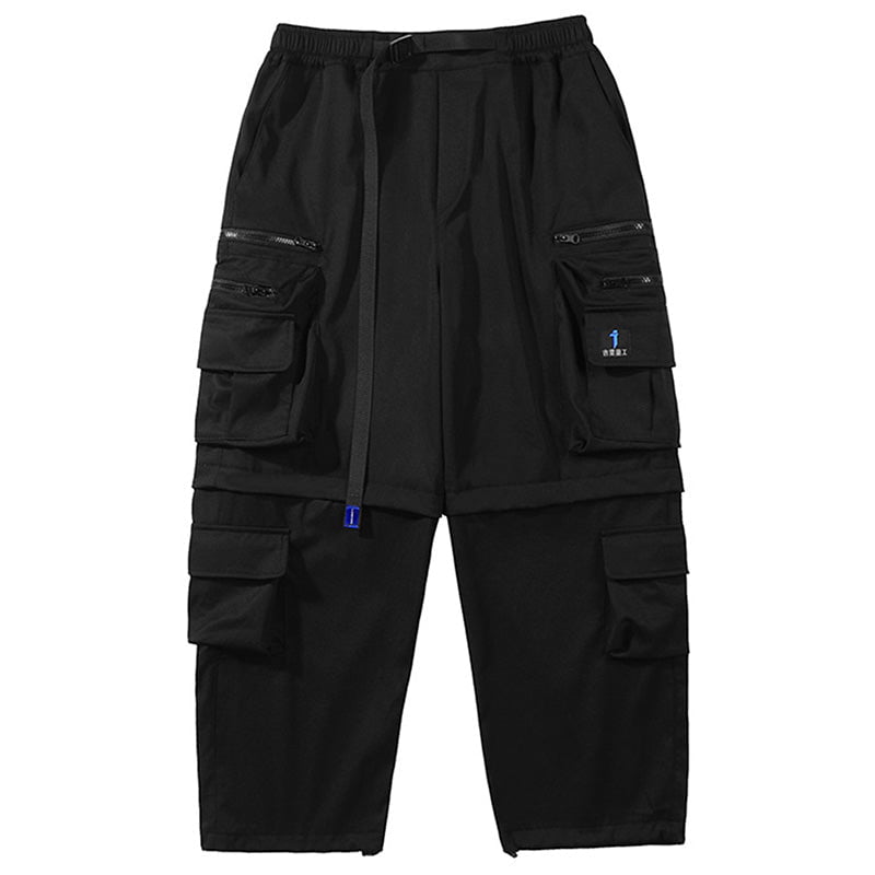 Straight Fit Cargo Trousers Multi Pockets Streetwear Brand Techwear Combat Tactical YUGEN THEORY