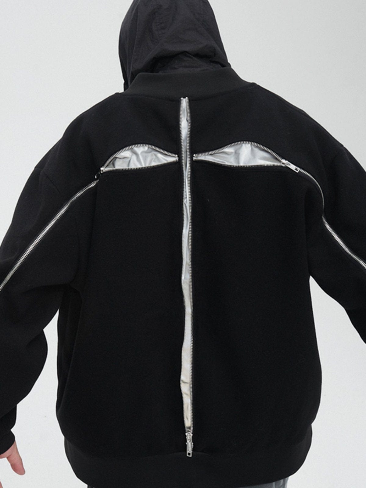 3M Reflective Zip Up Jacket Streetwear Brand Techwear Combat Tactical YUGEN THEORY