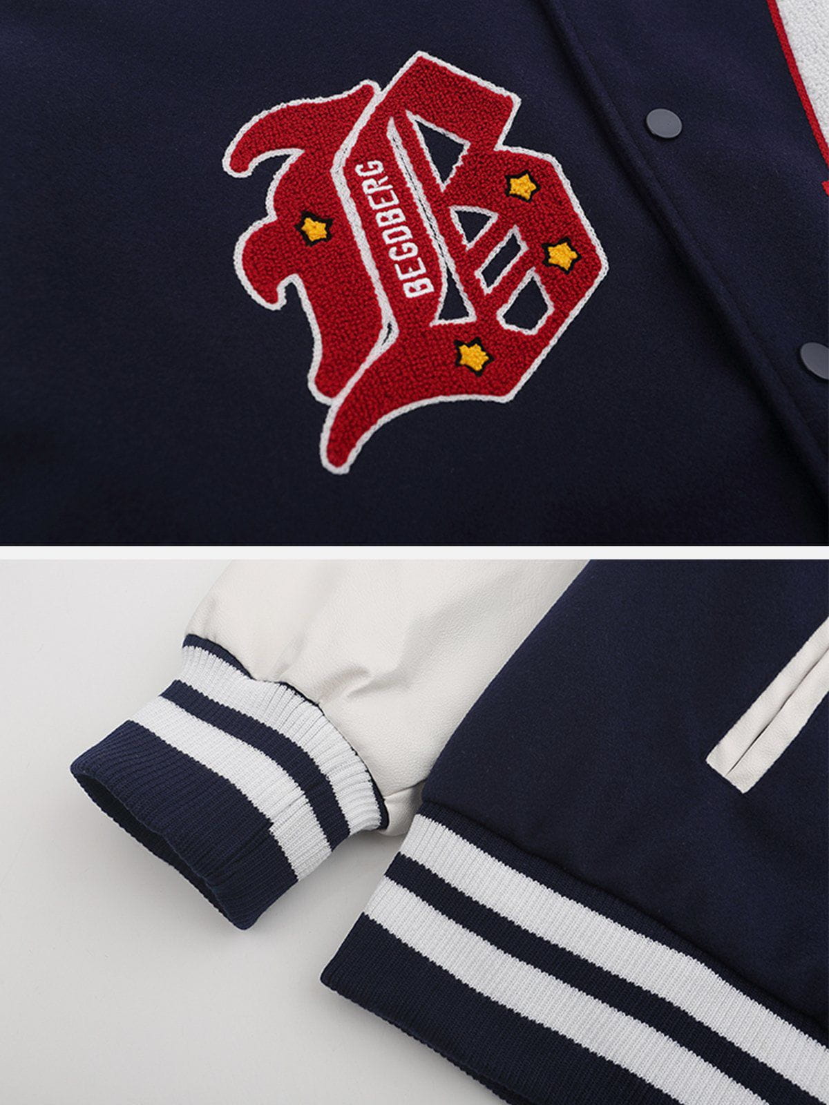 A Embroidery Varsity Jacket Streetwear Brand Techwear Combat Tactical YUGEN THEORY
