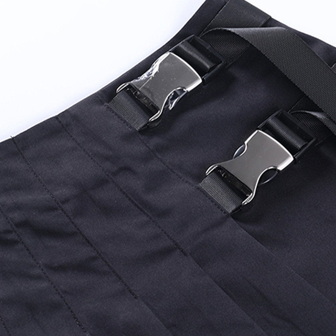 Adjustable Buckle Ribbons Pleated Skirt Streetwear Brand Techwear Combat Tactical YUGEN THEORY