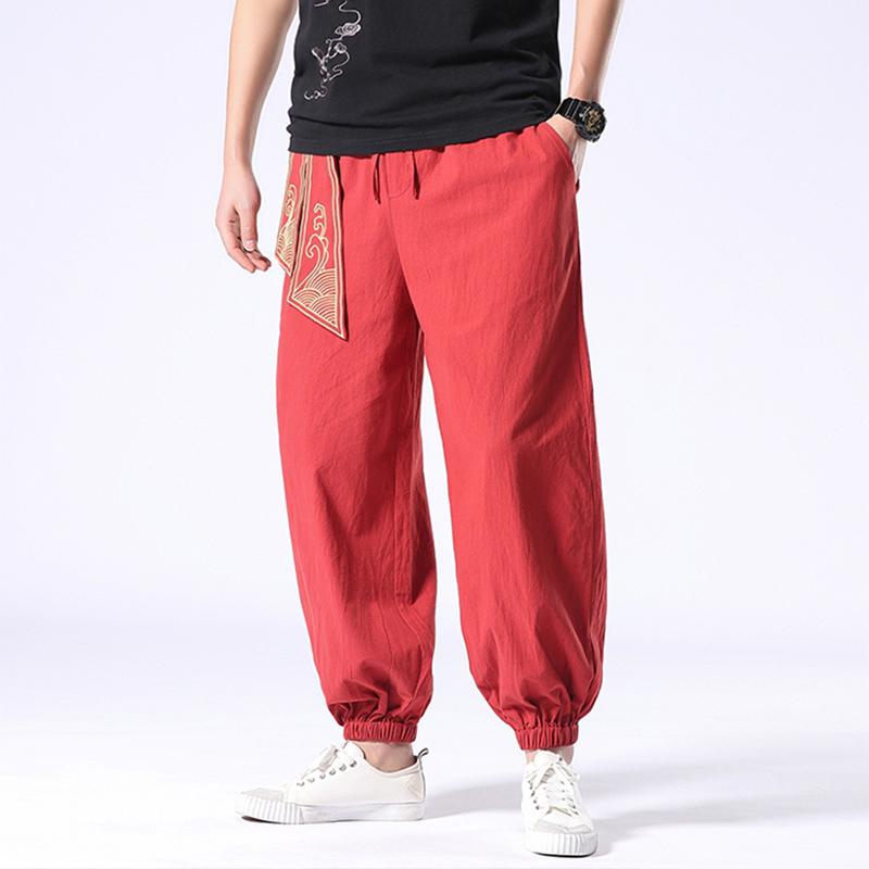 Ancient Style Red Tight End Pant Streetwear Brand Techwear Combat Tactical YUGEN THEORY