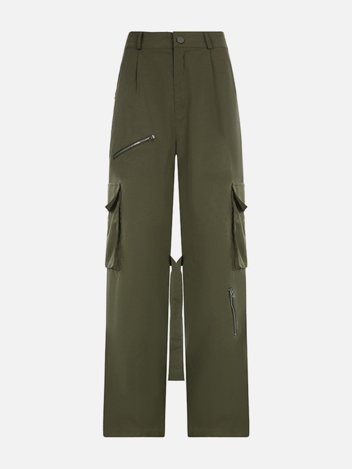 Asymmetrical Multi Pockets Cargo Pants Streetwear Brand Techwear Combat Tactical YUGEN THEORY