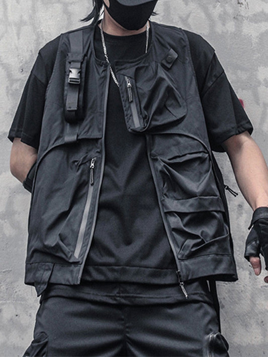 Back Pocket Function Vest Streetwear Brand Techwear Combat Tactical YUGEN THEORY