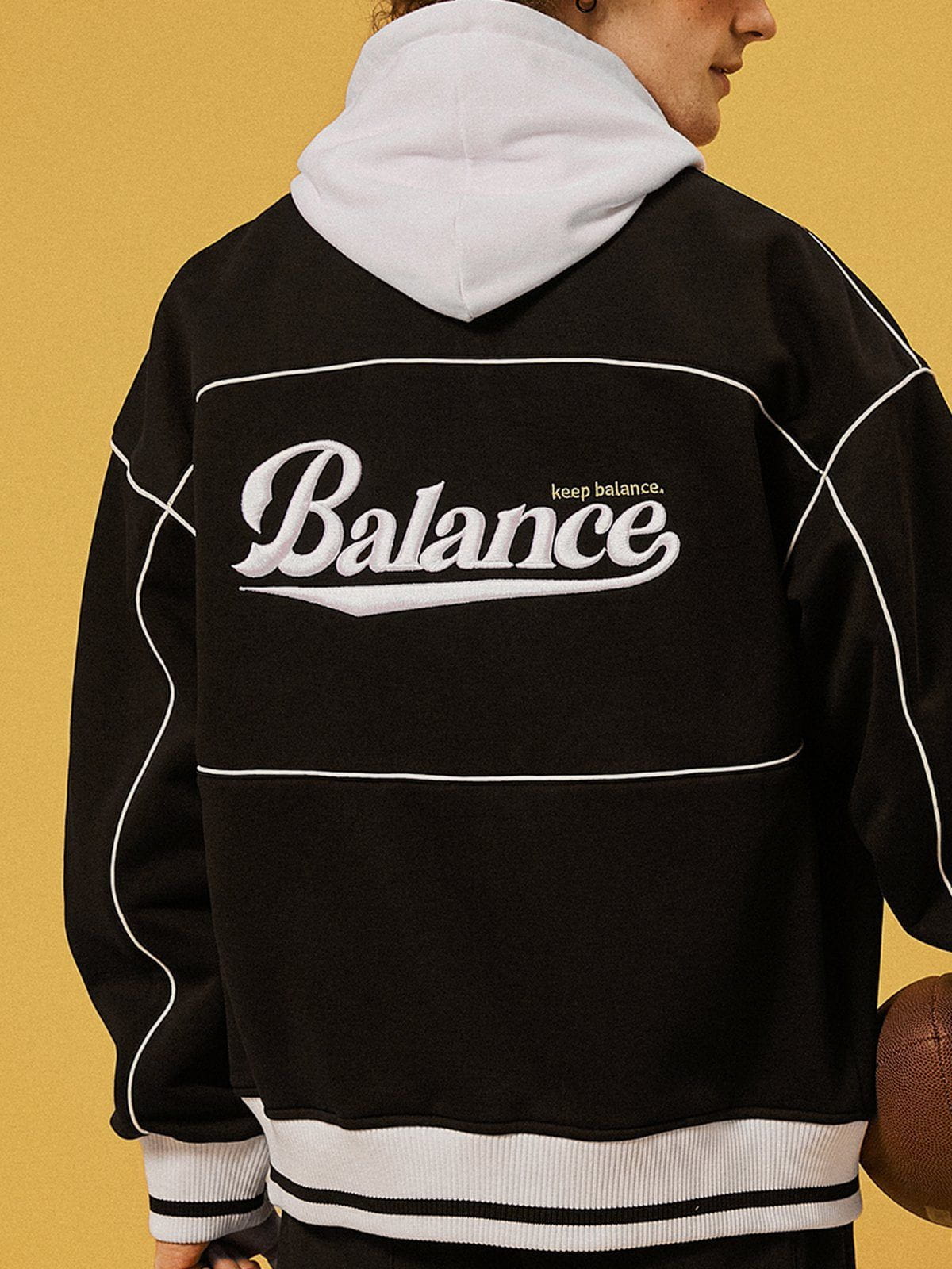"Balance" Reflective Line Varsity Jacket Streetwear Brand Techwear Combat Tactical YUGEN THEORY