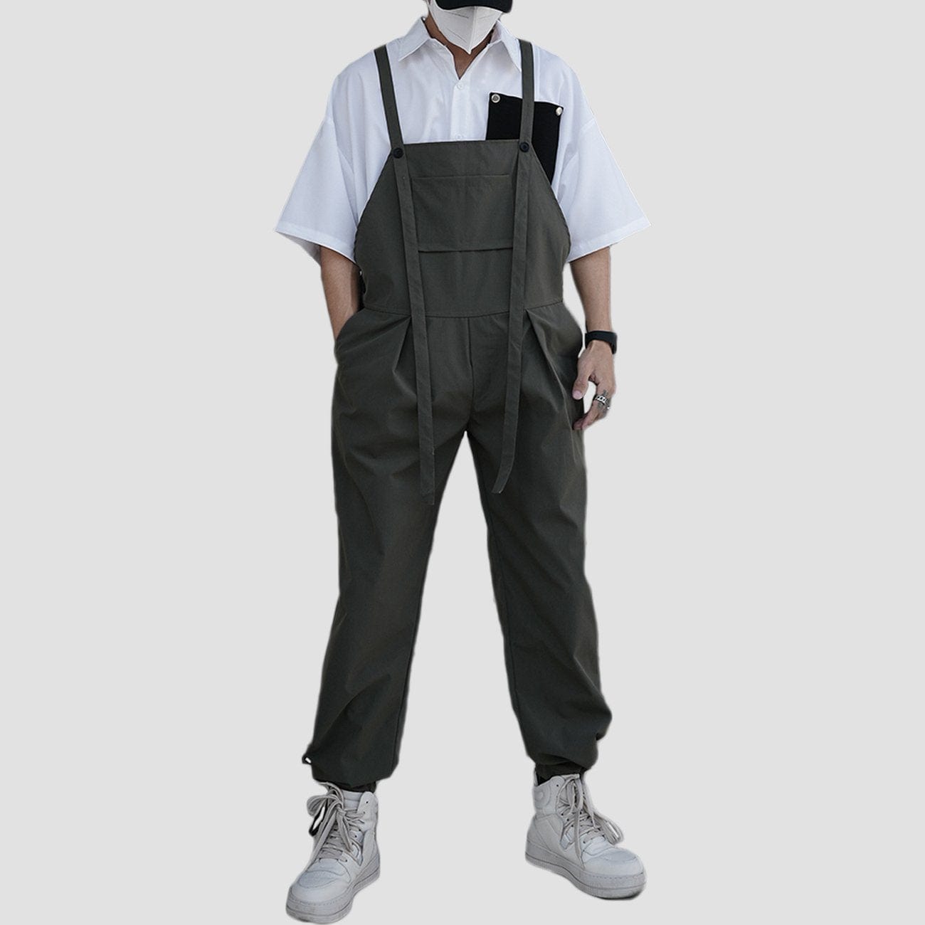 Bandage Ribbons Cotton Overalls Streetwear Brand Techwear Combat Tactical YUGEN THEORY