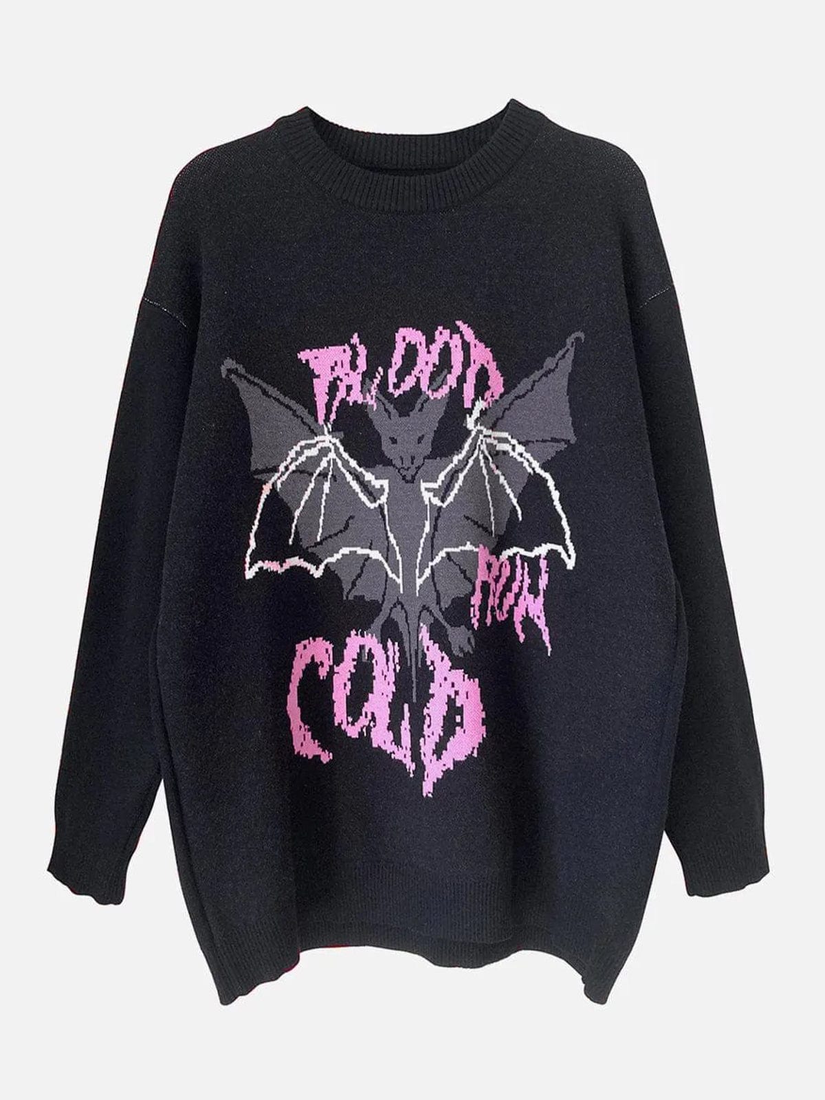 Bat Pattern Sweater Streetwear Brand Techwear Combat Tactical YUGEN THEORY