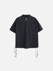 Big Pocket Ribbon Function Short Sleeve Shirt Streetwear Brand Techwear Combat Tactical YUGEN THEORY