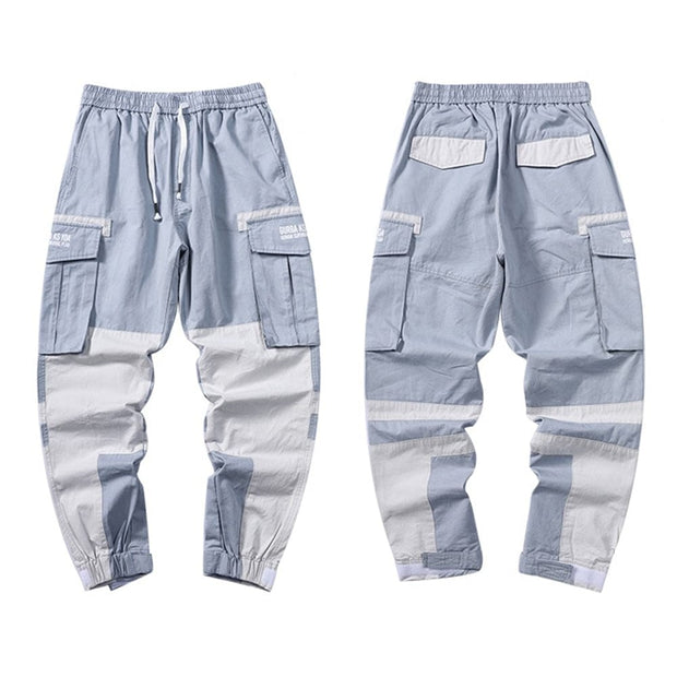 Big Pockets Patchwork Cargo Pants Streetwear Brand Techwear Combat Tactical YUGEN THEORY