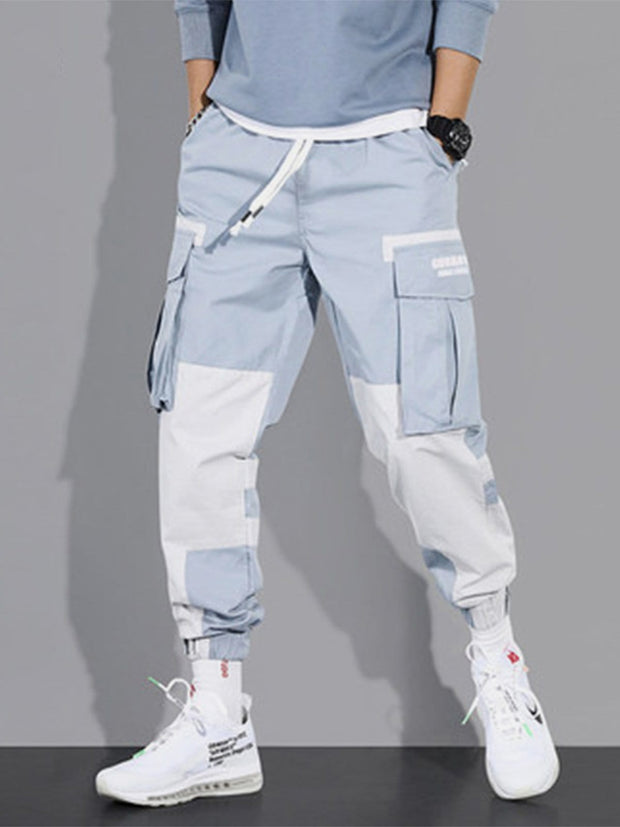 Big Pockets Patchwork Cargo Pants Streetwear Brand Techwear Combat Tactical YUGEN THEORY