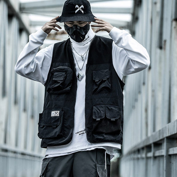 "Bklsdrjgp" Vest Streetwear Brand Techwear Combat Tactical YUGEN THEORY