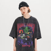 BLACK AIR Grave Digger Washed Cotton Jersey Graphic T-Shirt Streetwear Brand Techwear Combat Tactical YUGEN THEORY