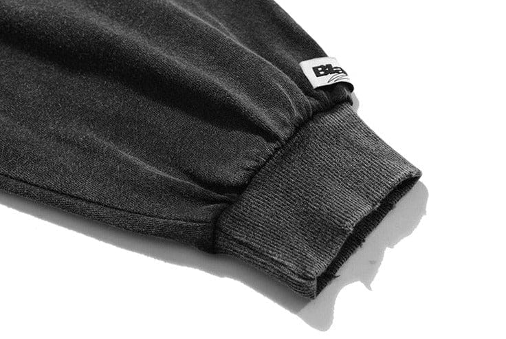 BLACK AIR Space Graphic Long Sleeve T-Shirt Streetwear Brand Techwear Combat Tactical YUGEN THEORY