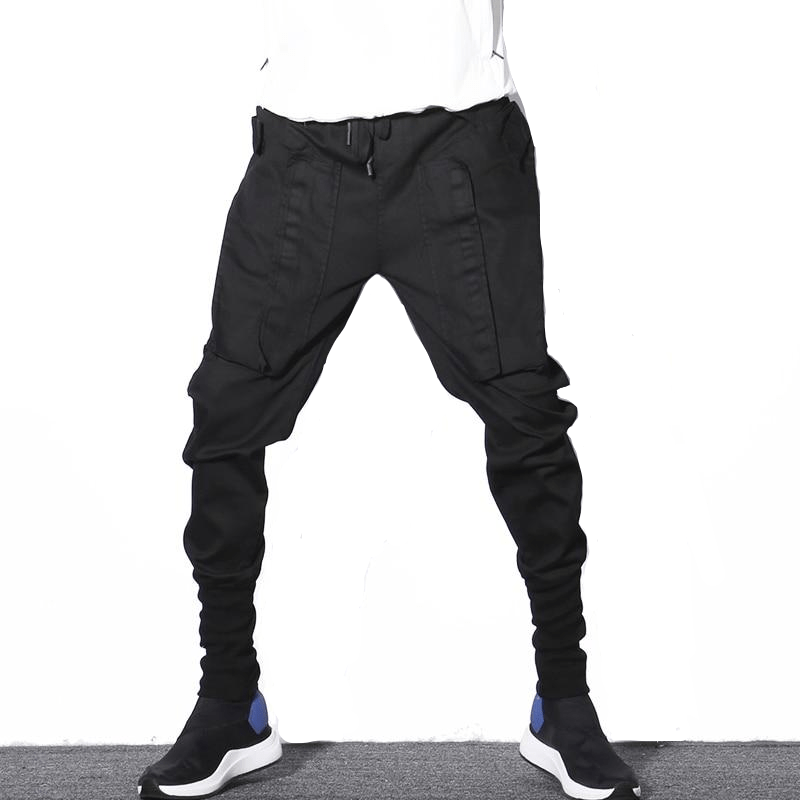 Black Cargo Pants Streetwear Brand Techwear Combat Tactical YUGEN THEORY