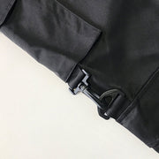 Black Personalized Belt Cargo Pants Streetwear Brand Techwear Combat Tactical YUGEN THEORY