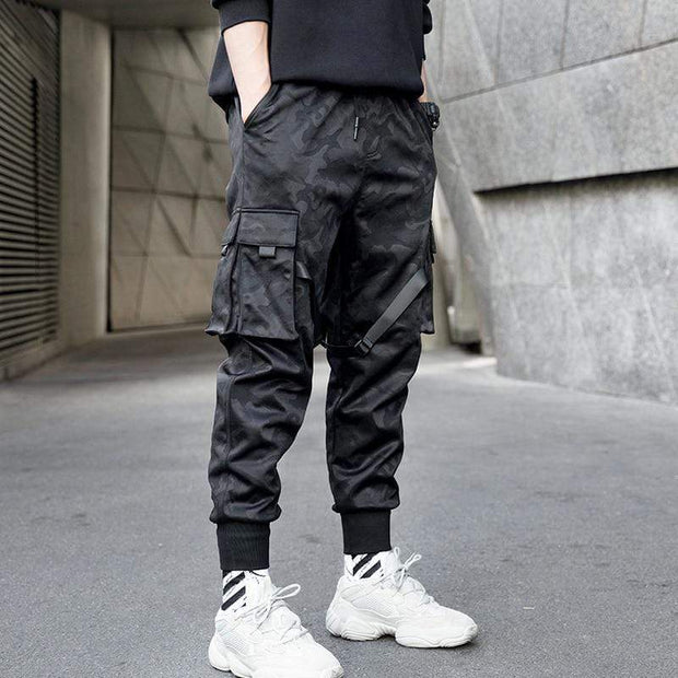 Blackout Camo Pants Streetwear Brand Techwear Combat Tactical YUGEN THEORY