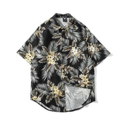 Blackout Floral Shirt Streetwear Brand Techwear Combat Tactical YUGEN THEORY