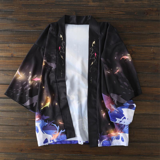 Blue Peng Haori Kimono Cardigan Streetwear Brand Techwear Combat Tactical YUGEN THEORY