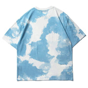 Blue Sky Puzzle Print Cotton Tee Streetwear Brand Techwear Combat Tactical YUGEN THEORY
