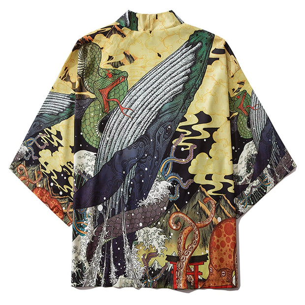"Blue Whale" Kimono Streetwear Brand Techwear Combat Tactical YUGEN THEORY