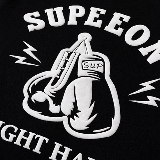 Boxing Set Foam Letters Varsity Jacket Streetwear Brand Techwear Combat Tactical YUGEN THEORY