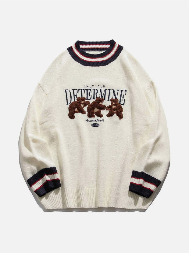 Brown Bear Sweater Streetwear Brand Techwear Combat Tactical YUGEN THEORY