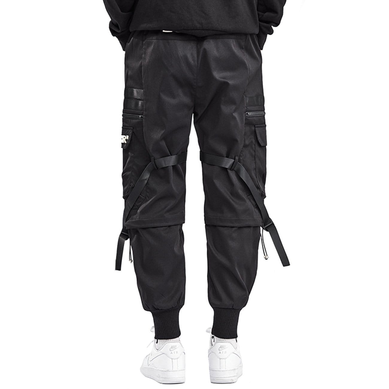 Buckle Streamer Zipper Pocket Cargo Pants Streetwear Brand Techwear Combat Tactical YUGEN THEORY