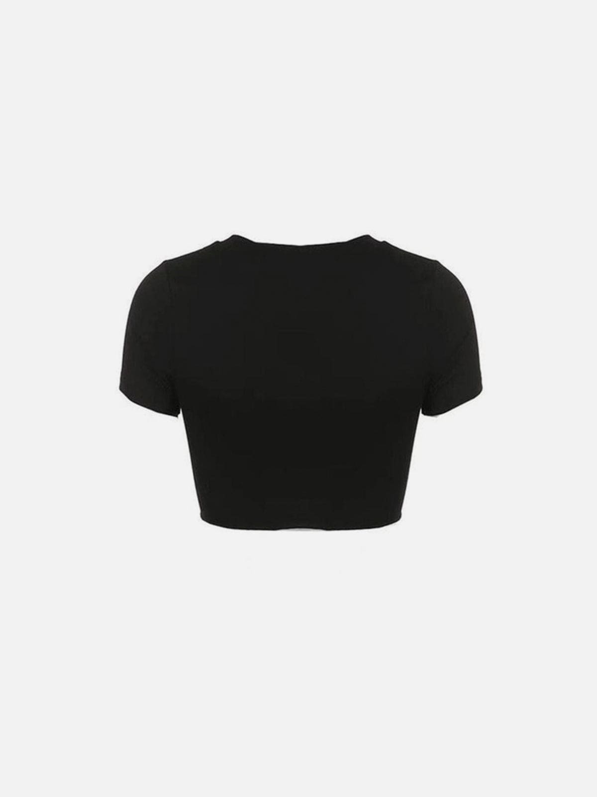 Butterfly Print Cropped Short Sleeve T Shirt Streetwear Brand Techwear Combat Tactical YUGEN THEORY