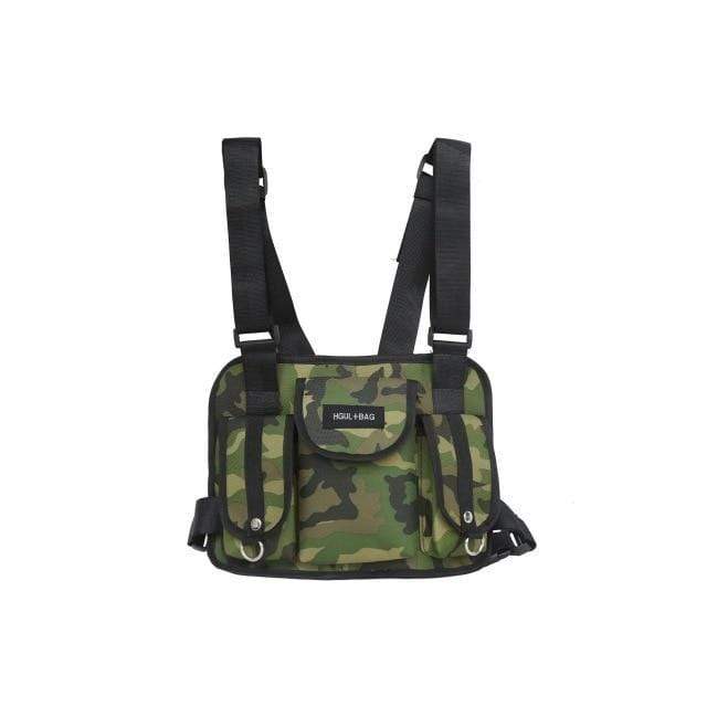 Camo Chest Bag Streetwear Brand Techwear Combat Tactical YUGEN THEORY