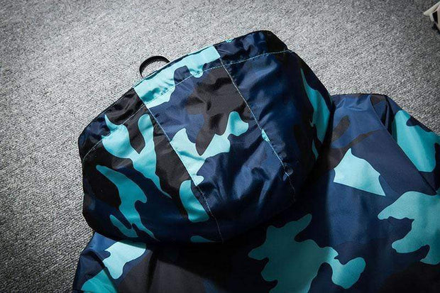 Camo Windbreaker Streetwear Brand Techwear Combat Tactical YUGEN THEORY