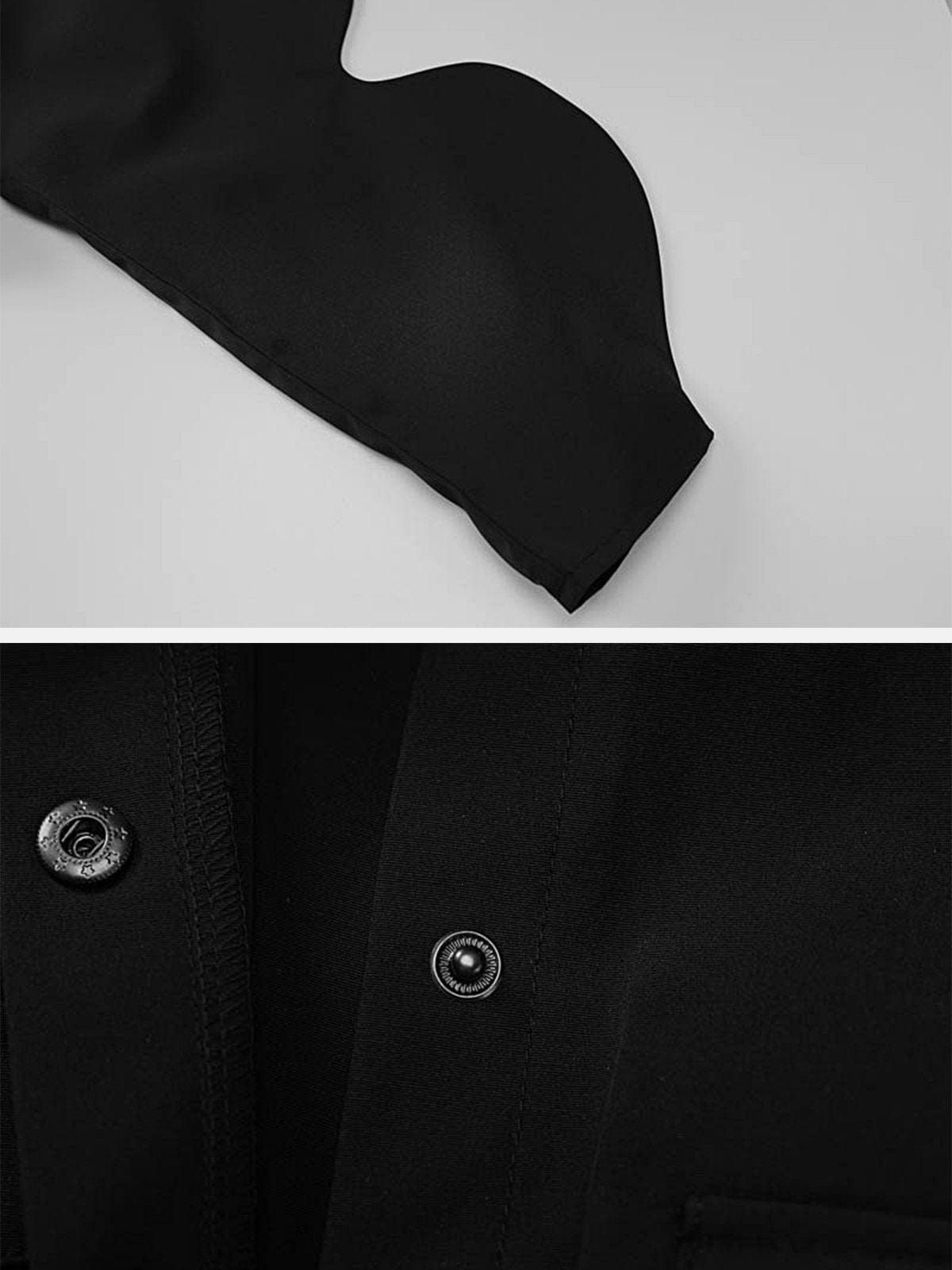Cardigan Button Cropped Jacket Streetwear Brand Techwear Combat Tactical YUGEN THEORY