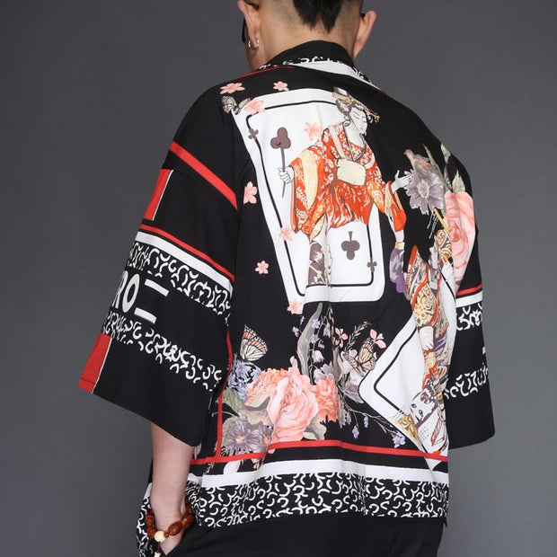 Cards Kimono Cardigan Shirt Streetwear Brand Techwear Combat Tactical YUGEN THEORY