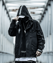 Cargo Mens Techwear Jacket Streetwear Brand Techwear Combat Tactical YUGEN THEORY