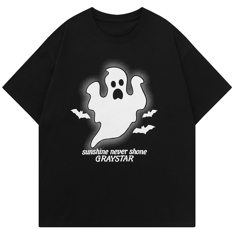 Casual T-shirt Glowing Ghost Streetwear Brand Techwear Combat Tactical YUGEN THEORY