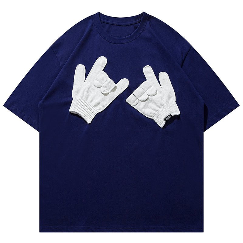 Casual T-shirt Stereoscopic Gloves Streetwear Brand Techwear Combat Tactical YUGEN THEORY