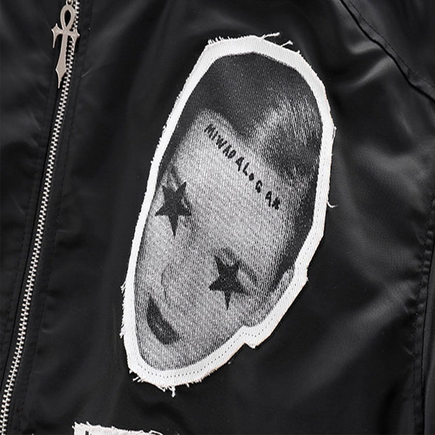 "Character Patch" Varsity Jacket Streetwear Brand Techwear Combat Tactical YUGEN THEORY