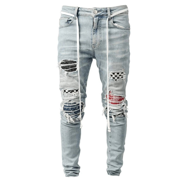 Checkerboard Jeans Streetwear Brand Techwear Combat Tactical YUGEN THEORY