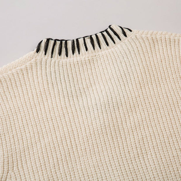 Chunky Knit Vest Sweater Bear Streetwear Brand Techwear Combat Tactical YUGEN THEORY
