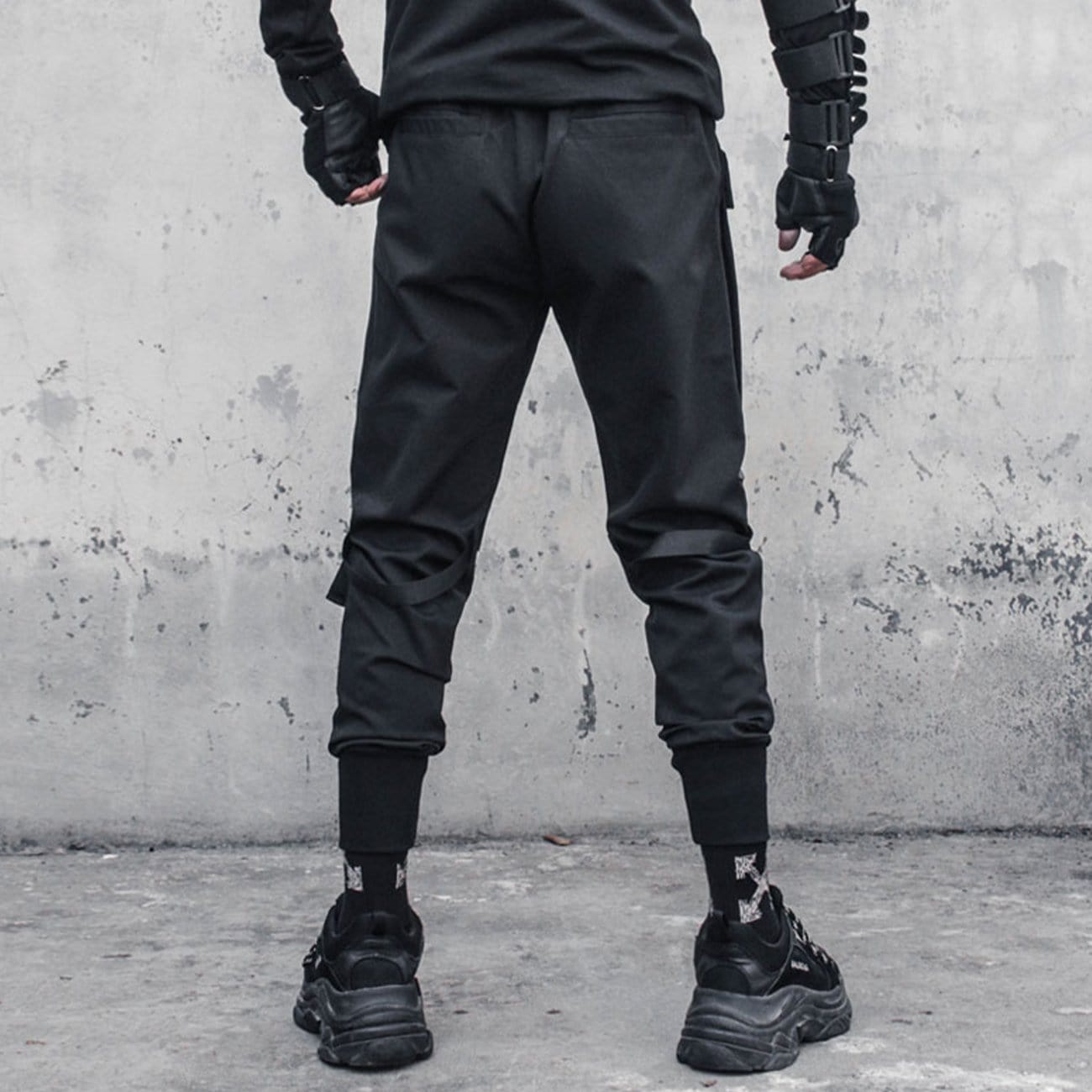 Combat Irregular Ribbons Multi Pockets Cargo Pants Streetwear Brand Techwear Combat Tactical YUGEN THEORY
