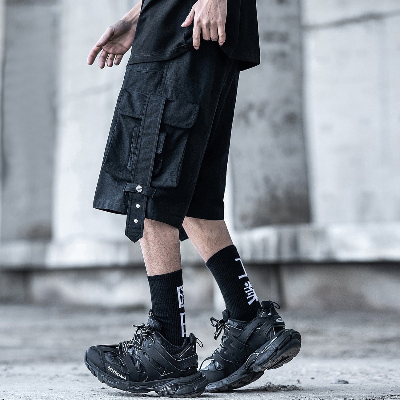 Combat Multi Pockets Cargo Shorts Streetwear Brand Techwear Combat Tactical YUGEN THEORY