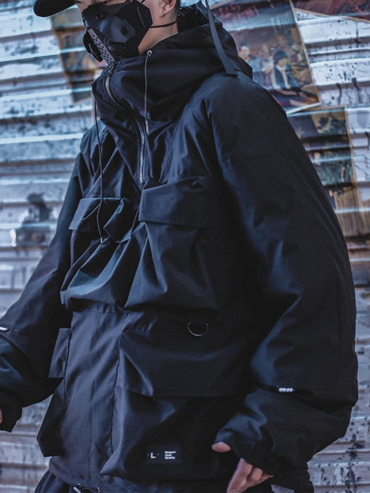 Combat Multi Pockets Winter Coat Streetwear Brand Techwear Combat Tactical YUGEN THEORY