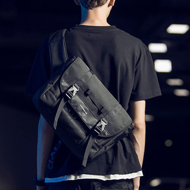 Combat Patchwork Waterproof Shoulder Bag Streetwear Brand Techwear Combat Tactical YUGEN THEORY