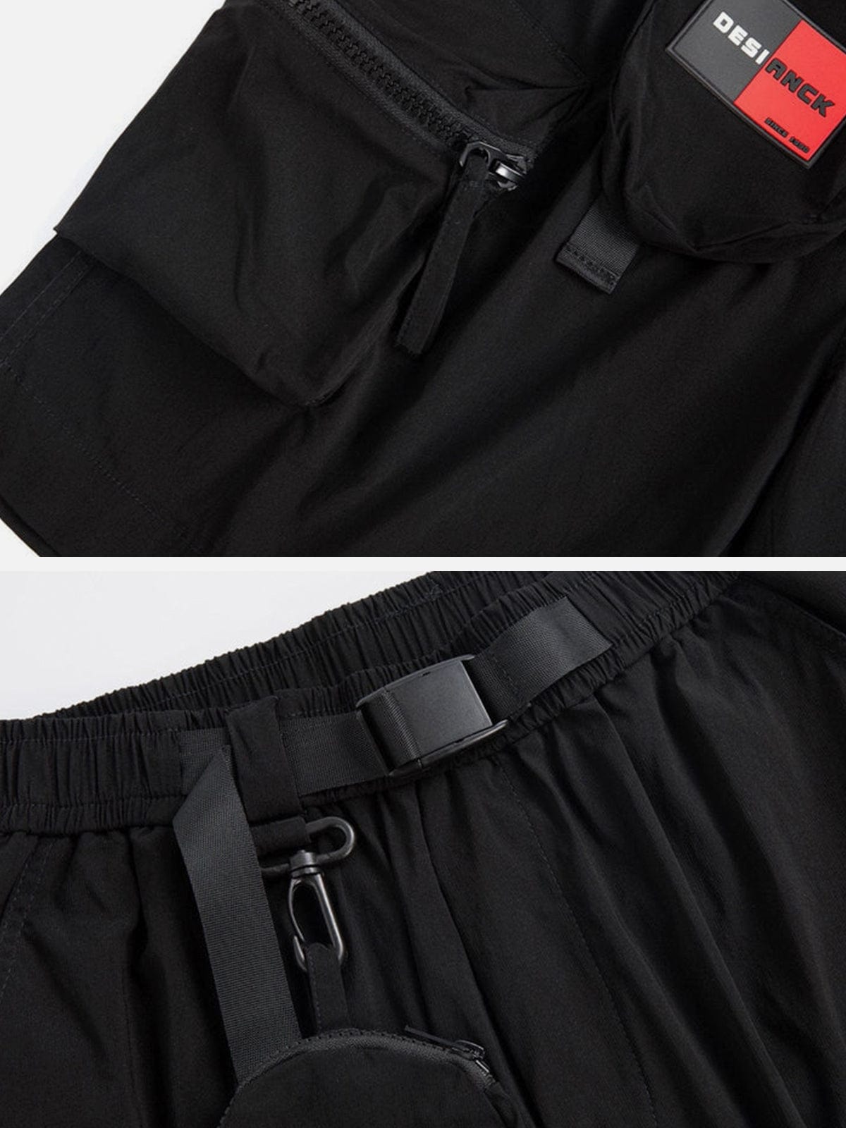 Combat Stereoscopic Multi Pockets Cargo Shorts Streetwear Brand Techwear Combat Tactical YUGEN THEORY