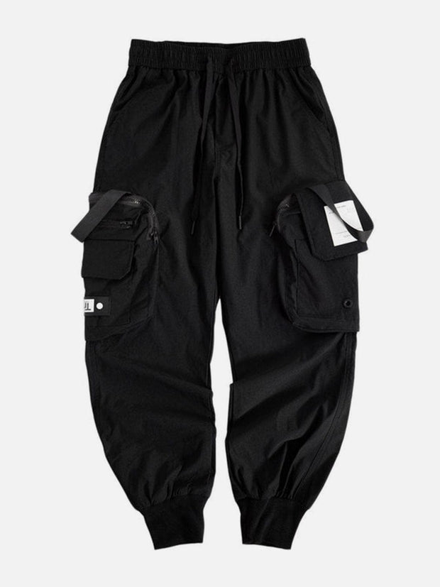 Combat Zipper Big Pockets Cargo Pants Streetwear Brand Techwear Combat Tactical YUGEN THEORY