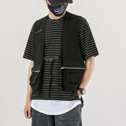 Combat Zipper Pocket Cardigan Vest Streetwear Brand Techwear Combat Tactical YUGEN THEORY